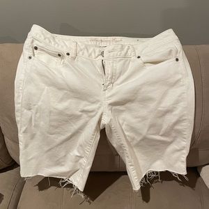 Bermuda white Jean shorts